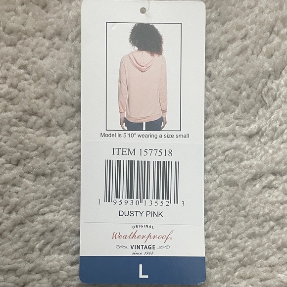 NWT Cozy Peach Knit Hoodie - Picture 5 of 6